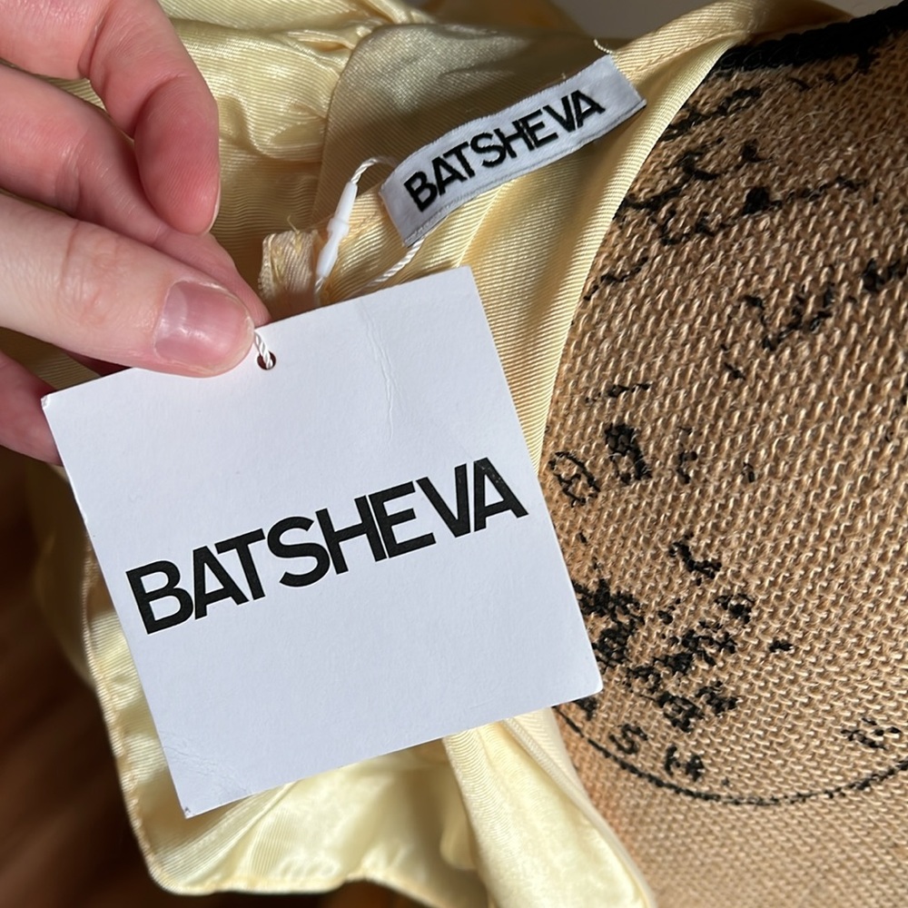 Batsheva Yellow Satin Ruffled Puff-Sleeve Dress - Picture 14 of 16